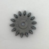 universal gear wheel hole 3 sections, 14 teeth aluminum grey universal gear wheel hole 3 sections, 14 teeth aluminum grey