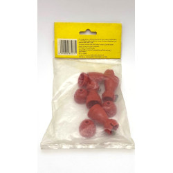rocket motor and cap red (bag of 4)