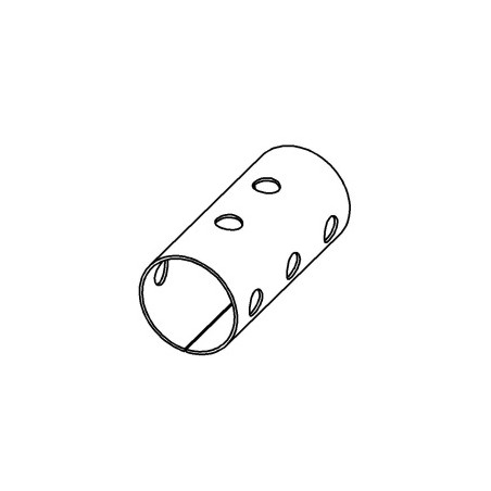 Sleeve piece lengh40mm blue