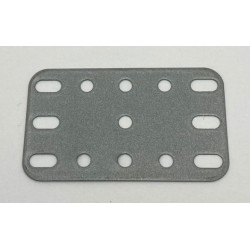 Plaque flexible métal 3x5tr (40x60mm) gris argent pailleté de seconde main