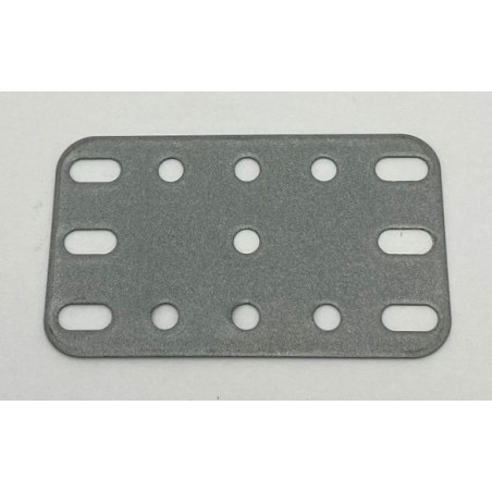 Plaque flexible métal 3x5tr (40x60mm) gris argent pailleté de seconde main