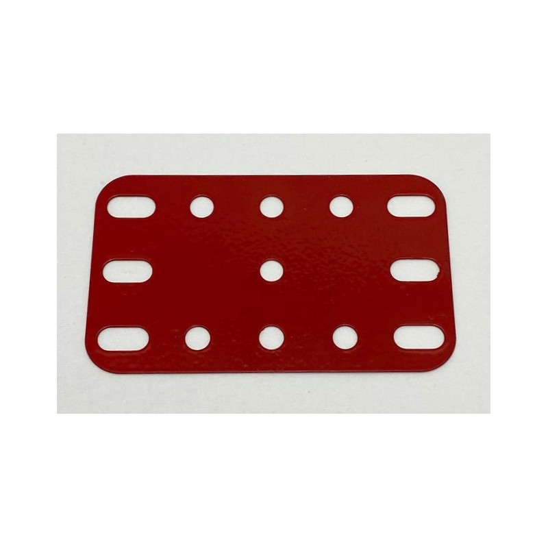 Metal flexible plate 3x5h (40x60mm) red second hand