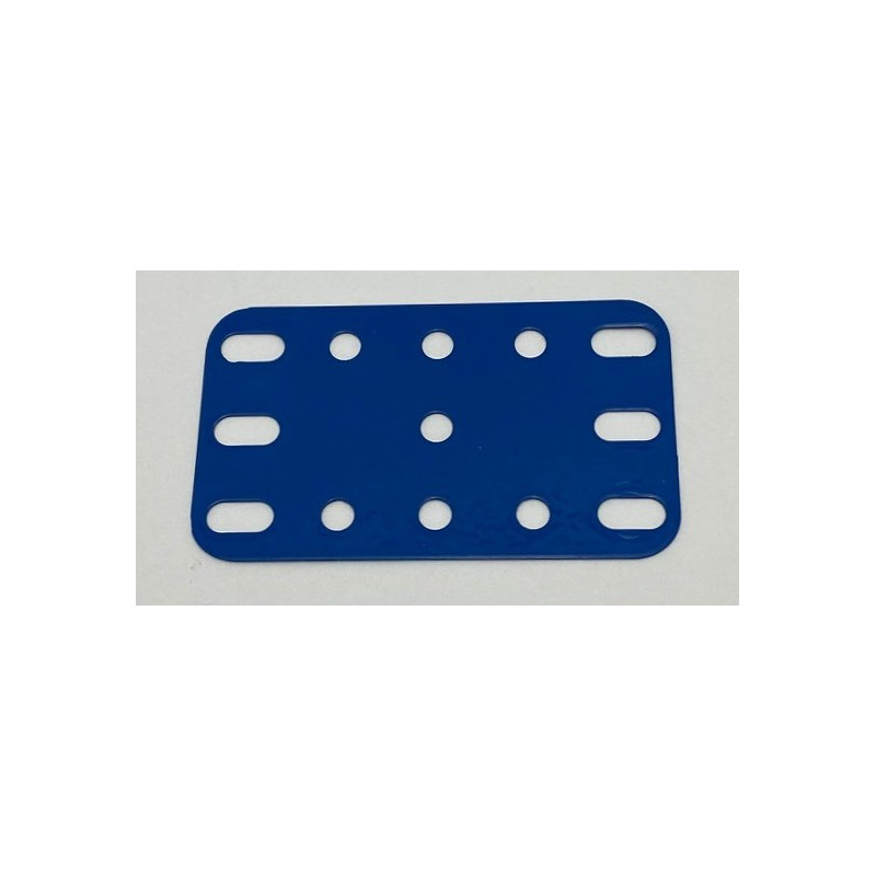Plaque flexible métal 3x5tr (40x60mm) bleu de seconde main