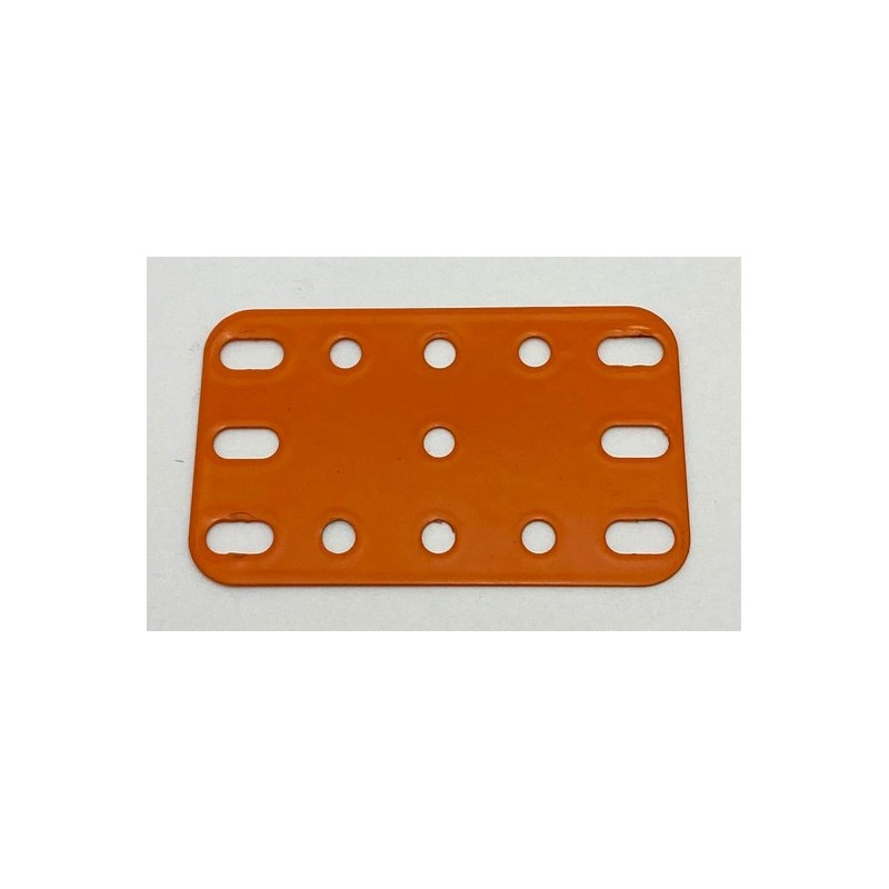 Plaque flexible métal 3x5tr (40x60mm) orange de seconde main