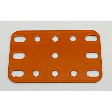Metal flexible plate 3x5h (40x60mm) orange second hand