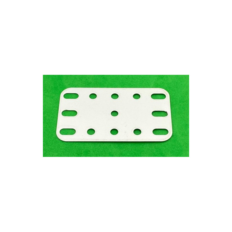 Plaque flexible métal 3x5tr (40x60mm) blanc de seconde main