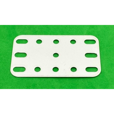 Plaque flexible métal 3x5tr (40x60mm) blanc de seconde main