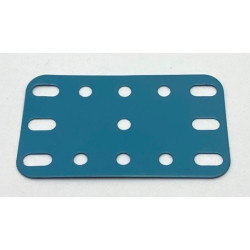 Metal flexible plate 3x5h (40x60mm) sarcelle blue second hand