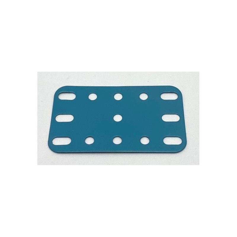 Metal flexible plate 3x5h (40x60mm) sarcelle blue second hand