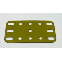 Metal flexible plate 3x5h (40x60mm) glittery olive green second hand