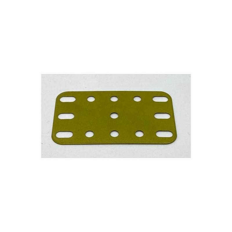 Plaque flexible métal 3x5tr (40x60mm) vert olive pailleté de seconde main