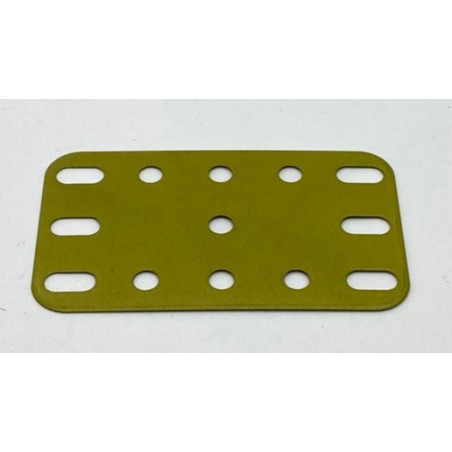Plaque flexible métal 3x5tr (40x60mm) vert olive pailleté de seconde main