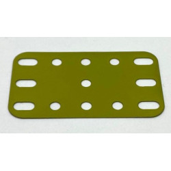 Metal flexible plate 3x5h (40x60mm) olive green second hand