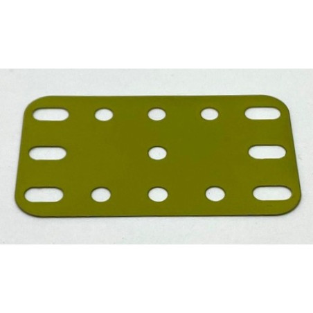 Plaque flexible métal 3x5tr (40x60mm) vert olive de seconde main