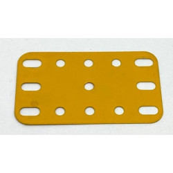 Plaque flexible métal 3x5tr (40x60mm) jaune anglais de seconde main