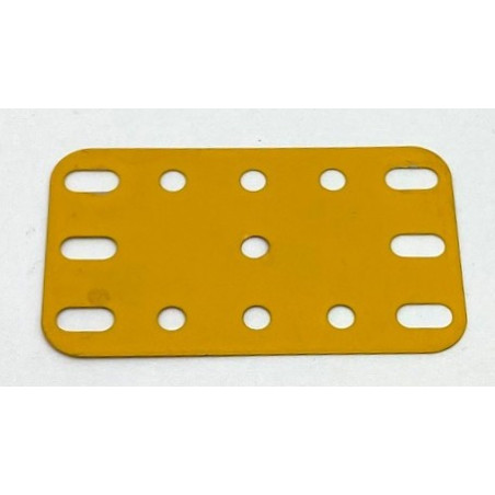 Metal flexible plate 3x5h (40x60mm) english yellow second hand