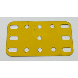 Metal flexible plate 3x5h (40x60mm) yellow second hand