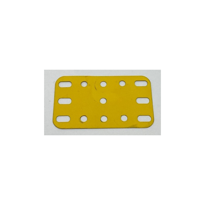 Metal flexible plate 3x5h (40x60mm) yellow second hand