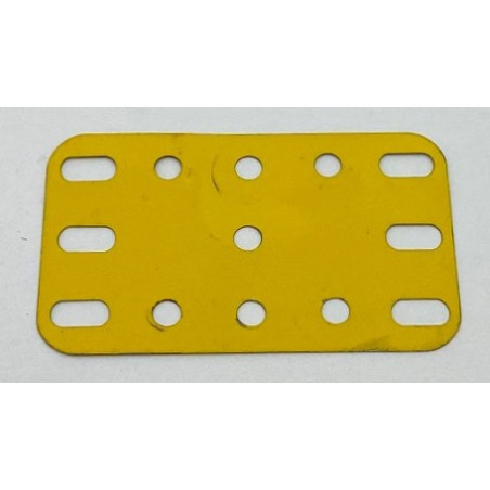 Metal flexible plate 3x5h (40x60mm) yellow second hand