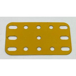 Metal flexible plate 3x5h (40x60mm) yellow orange second hand