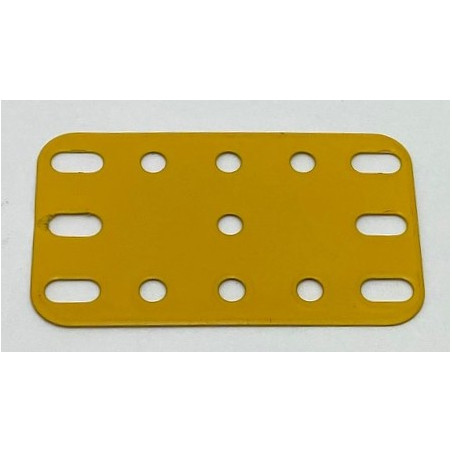 Plaque flexible métal 3x5tr (40x60mm) jaune orange de seconde main