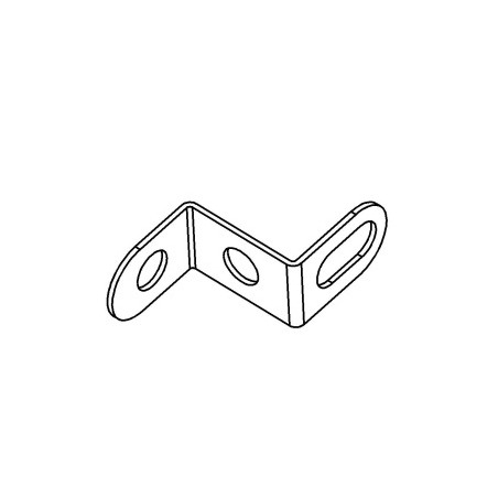 Narrow reversed angle bracket black