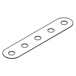 Bande 5 tr flexible bleu metal