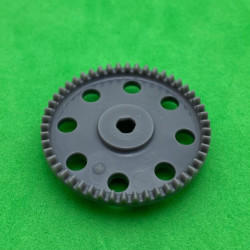 Plastic contrate wheel 50 th dark grey 3 sections