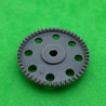 Plastic contrate wheel 50 th dark grey 3 sections