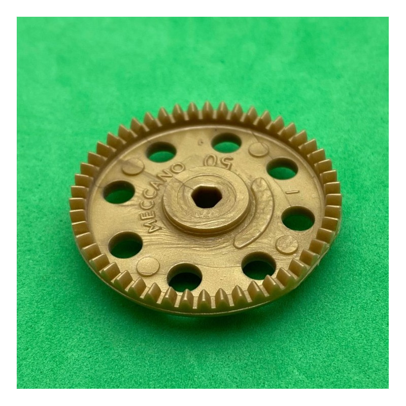 Plastic contrate wheel 50 th gold 3 sections