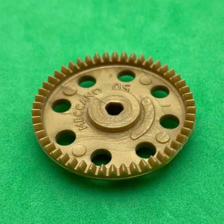 Plastic contrate wheel 50 th gold 3 sections