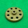 Plastic contrate wheel 50 th gold 3 sections
