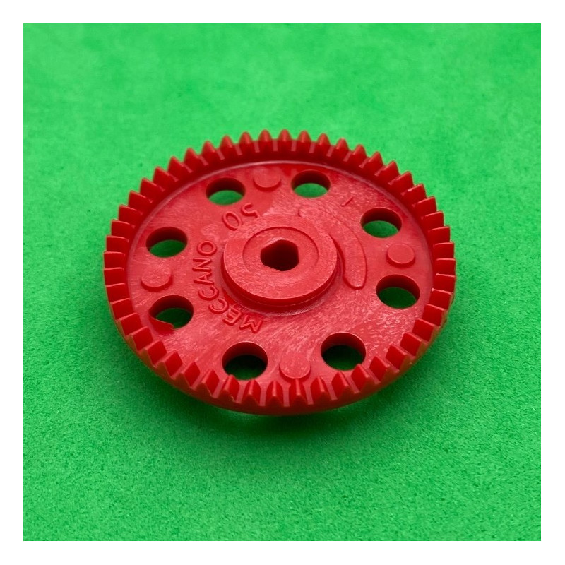 Plastic contrate wheel 50 th red 3 sections
