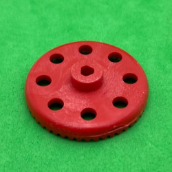 Plastic contrate wheel 50 th red 3 sections