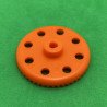 Plastic contrate wheel 50 th orange 3 sections