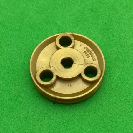 Pulley ø25mm with holes gold 3 sections