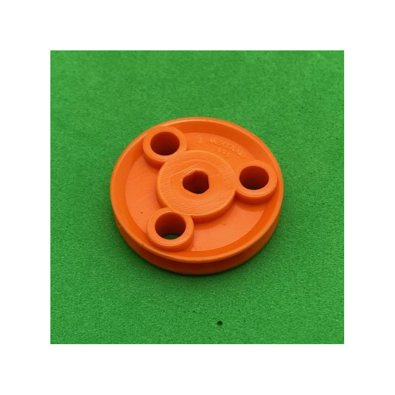 Pulley ø25mm with holes orange 3 sections