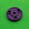 Pulley ø25mm with holes purple 3 sections