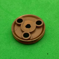 Pulley ø25mm with holes copper 3 sections