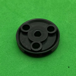 Pulley ø25mm with holes black 3 sections second-hand