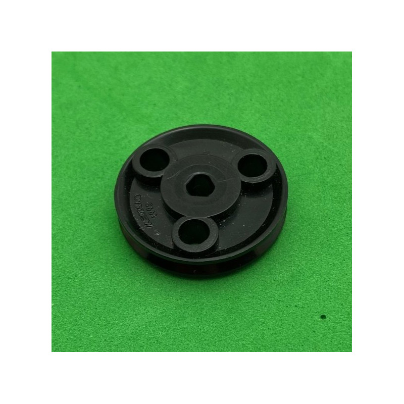 Pulley ø25mm with holes black 3 sections second-hand