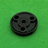 Pulley ø25mm with holes black 3 sections second-hand