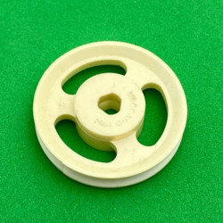 Pulley ø25mm slotted 3 sections white second hand
