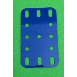 Flexible plastic plate 3x5 h (40x60mm) blue