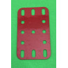 Flexible plastic plate 3x5 h (40x60mm) red