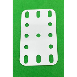 Flexible plastic plate 3x5 h (40x60mm) white