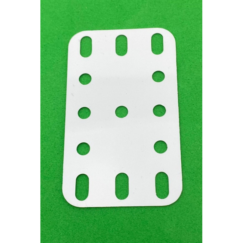 Flexible plastic plate 3x5 h (40x60mm) white