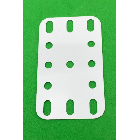 Flexible plastic plate 3x5 h (40x60mm) white