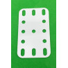 Plaque flexible 3x5 trous (40x60mm) en plastique blanc