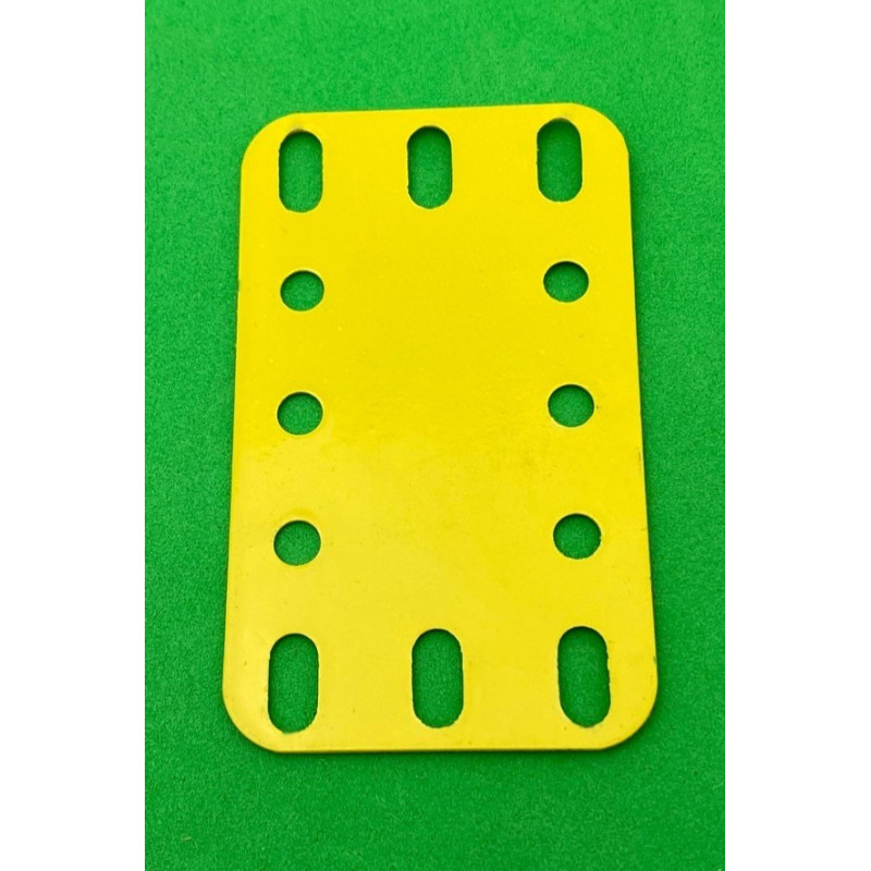 Flexible plastic plate 3x5 h (40x60mm) yellow